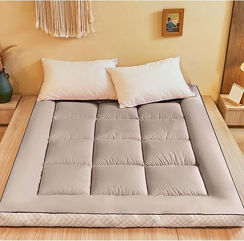 CHAOMIN Colchón de futón grueso tatami, tapete de piso de futón japonés, almohadilla plegable enrollable, portátil, camping, dormitorio, invitados,