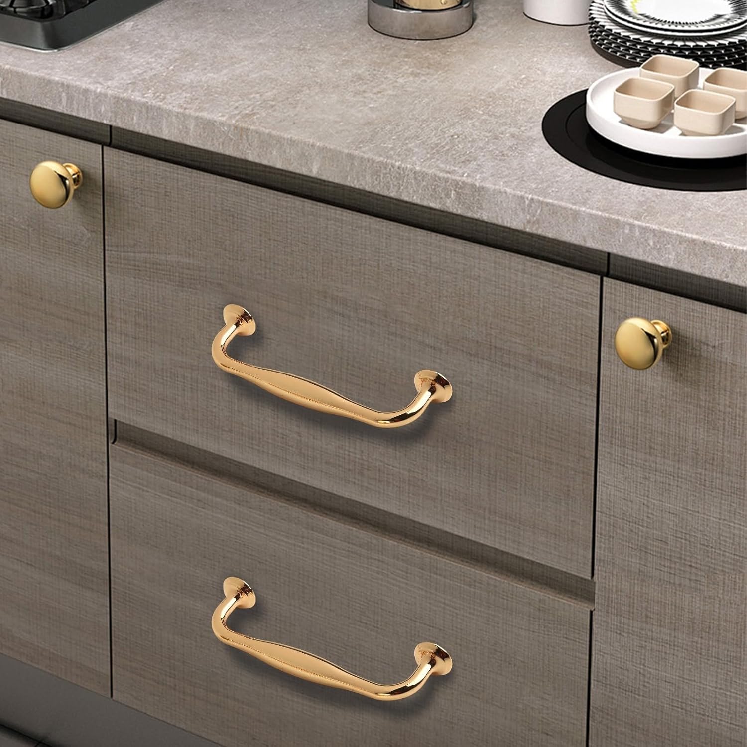 Steel Bathroom Partition Hardware Set with Pivot Hinge, Handle, Hook and Angle Brackets Door Lock – Silver 180° Rotating(M)