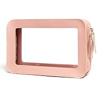 Vista 19 de LETGO Bolsas de Maquillaje Transparentes - Bolsas de Aseo Aprobadas por la TSA con Cierre, Bolsa de Aseo Transparente, Transparente