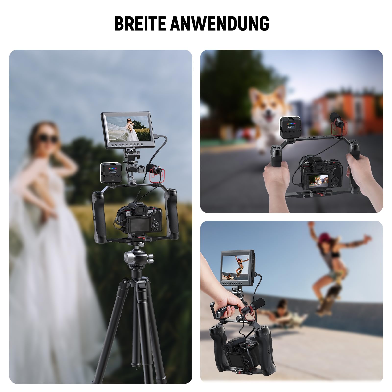 Neewer Videokamera Käfig Rig mit Arca Typ Schnellwechselplatte – Bild 7