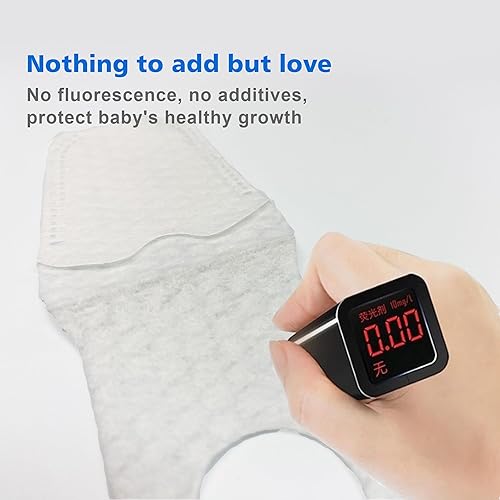 Miniatura 6 de BabyPearl Limpiador de lengua para bebé, cepillo de dientes para bebés recién nacidos, 42 unidades desechables de uso húmedo y seco, limpiador bucal