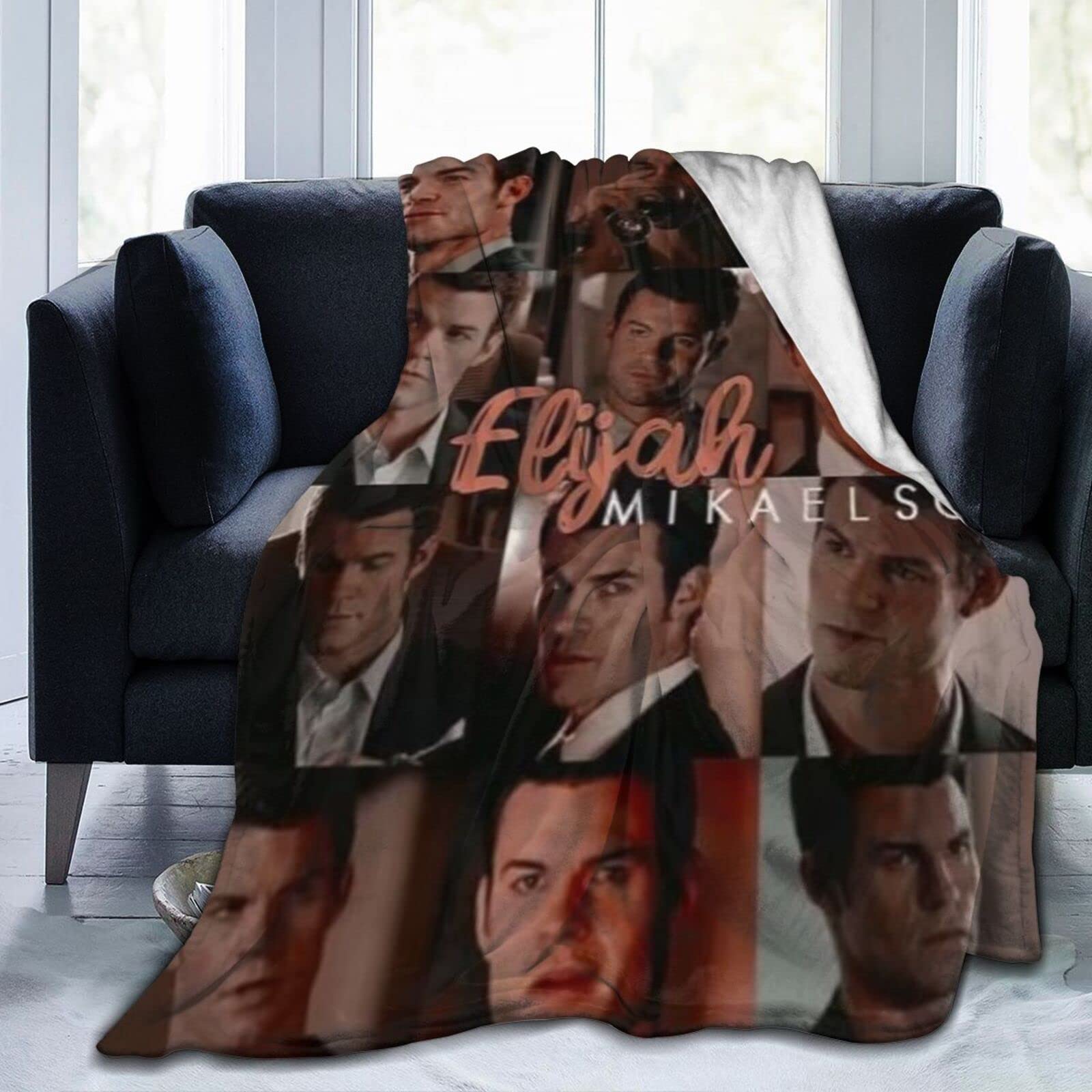 DJNGN Cozy Plush Elijah Thow Blanket Mikaelson Flannel Blanket,Bedding Warm Fleece Soft Blanket for Sofa Couch Living Room Office Car Camp Beach Blankets 50"X40"