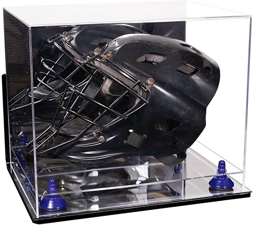 Miniatura 76 de vitrina de acrílico tamaño real casco fútbol americano.