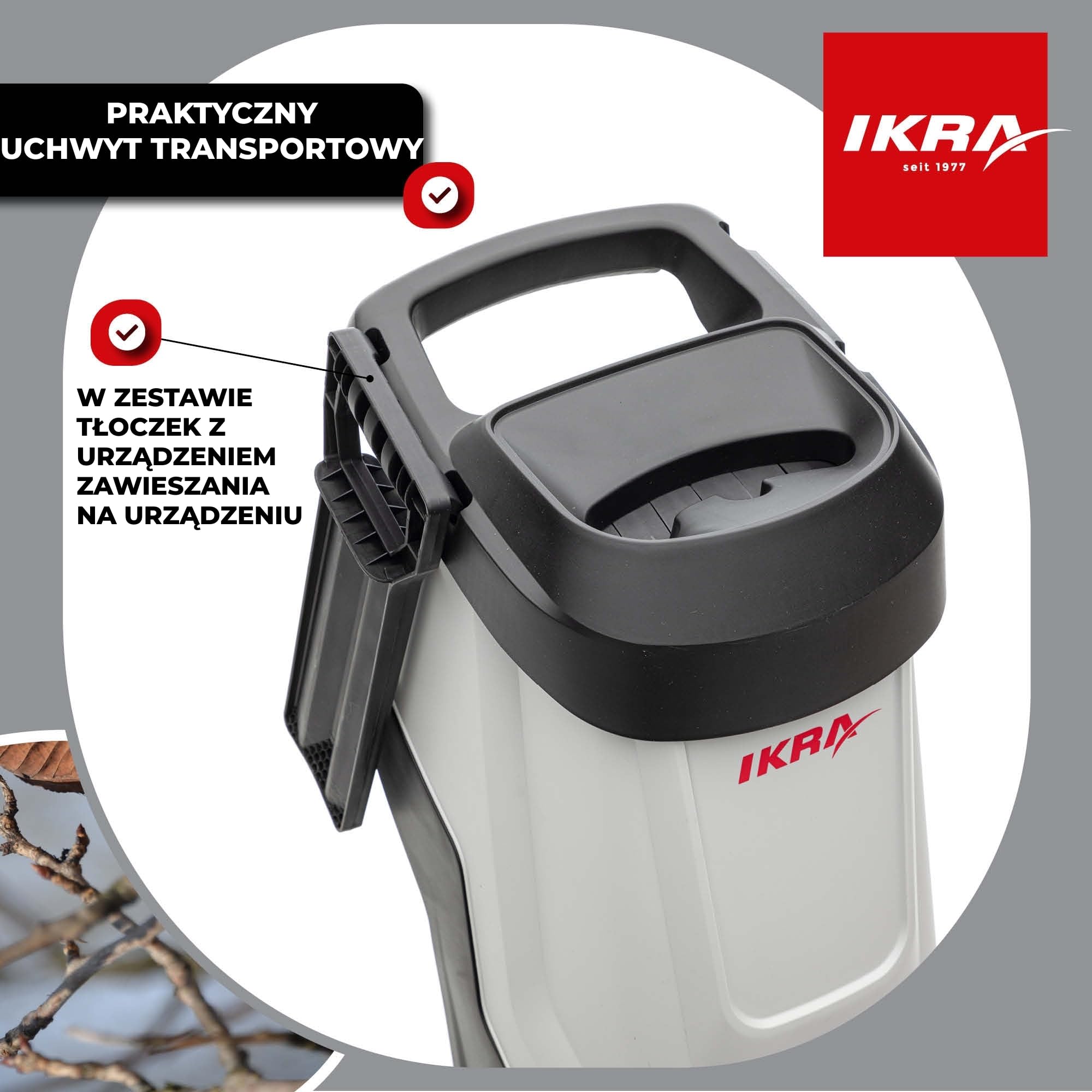 IKRA Rozdrabniacz do gałęzi elektryczny IMH 2800, 45 l, zapasowe ostrza | Rozdrabniacz nożowy z silnikiem 2800 W, trwałe noże dwustronne, idealny do produkcji ściółki ogrodowej, gałęzie do 45 mm