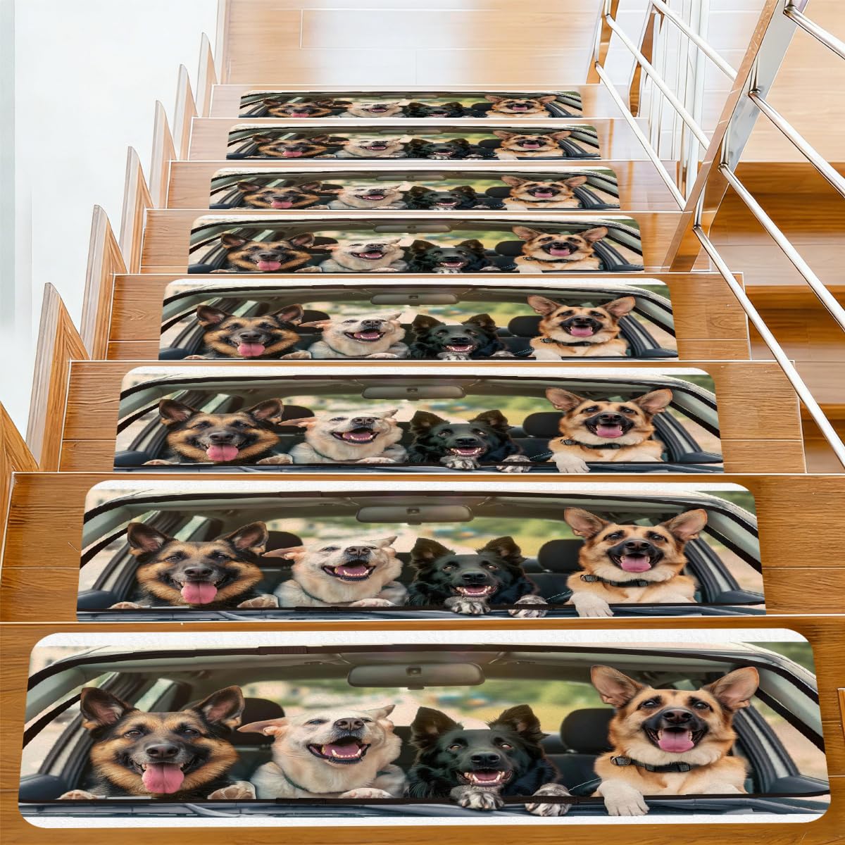 Alfombrillas antideslizantes Mexpekil de 76 x 20 cm, juego de 10 piezas para pelar y pegar