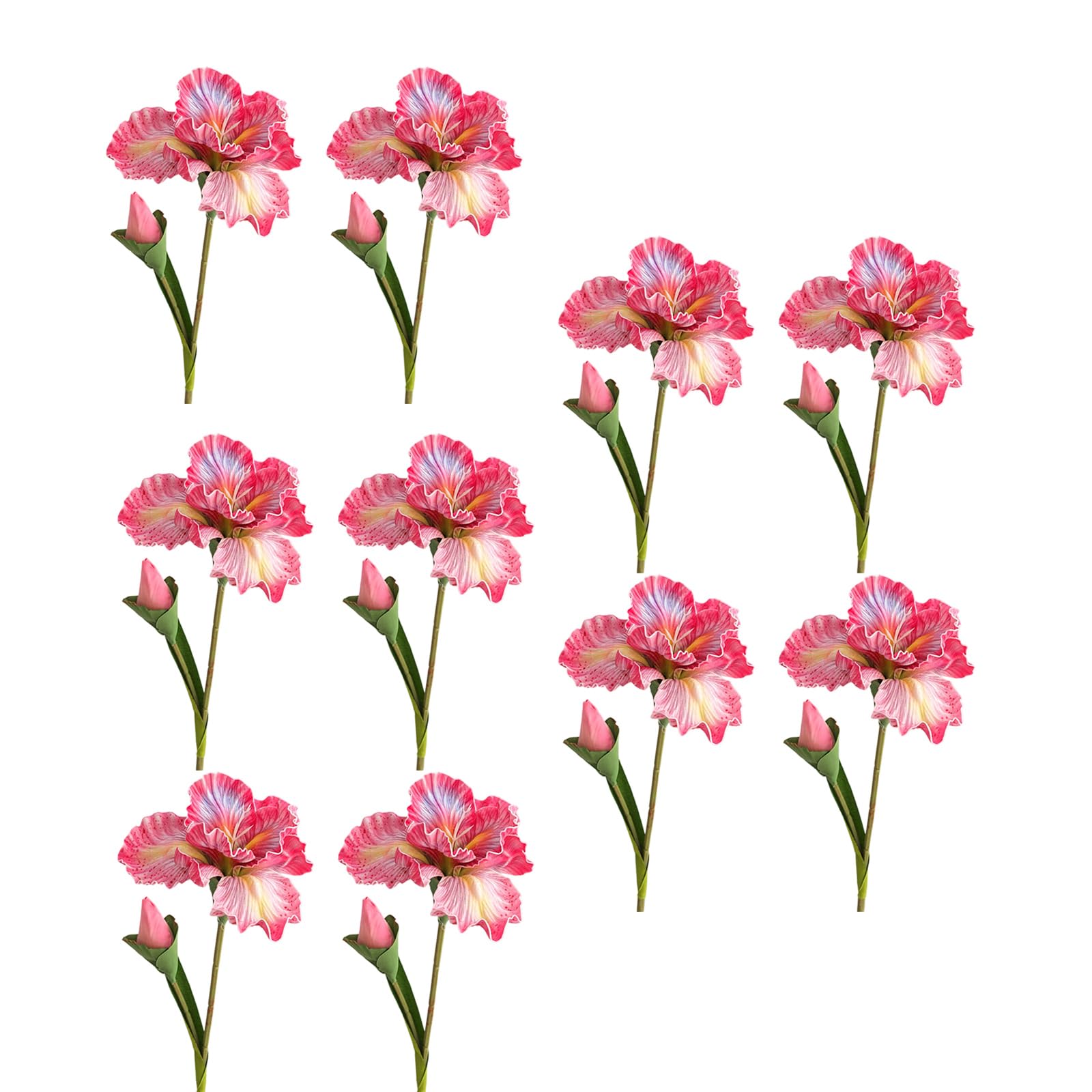 Jazuaiao 10Pieces Realistic Artificial Flower for Home Decoration Wedding Decoration 17.7Inch High Flower Arrangement Bouquets Wedding Christmas