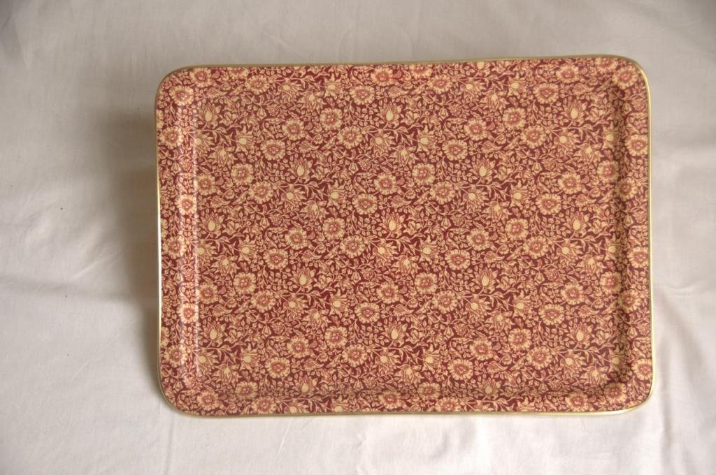 Arnold Designs Tray Rectangular Large 33 x 43 cm (13 "x 17 cm) Mallow Maroon