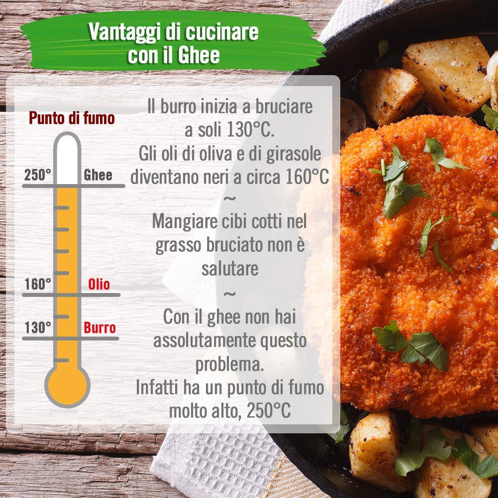 Exponatura Ghee orgánico Mantequilla clarificada 500 g
