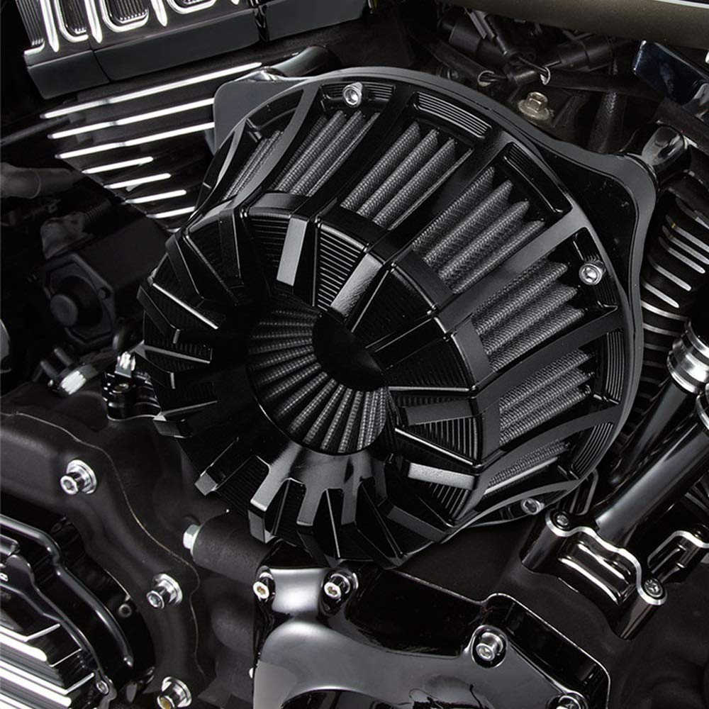 Rzemiosło CNC Filtr powietrza dolotowego 10 odwrócony, dla Harley, XL Sportster 883 Softail Dyna Touring Big Twin Cam FLT FLST FXDLS M8