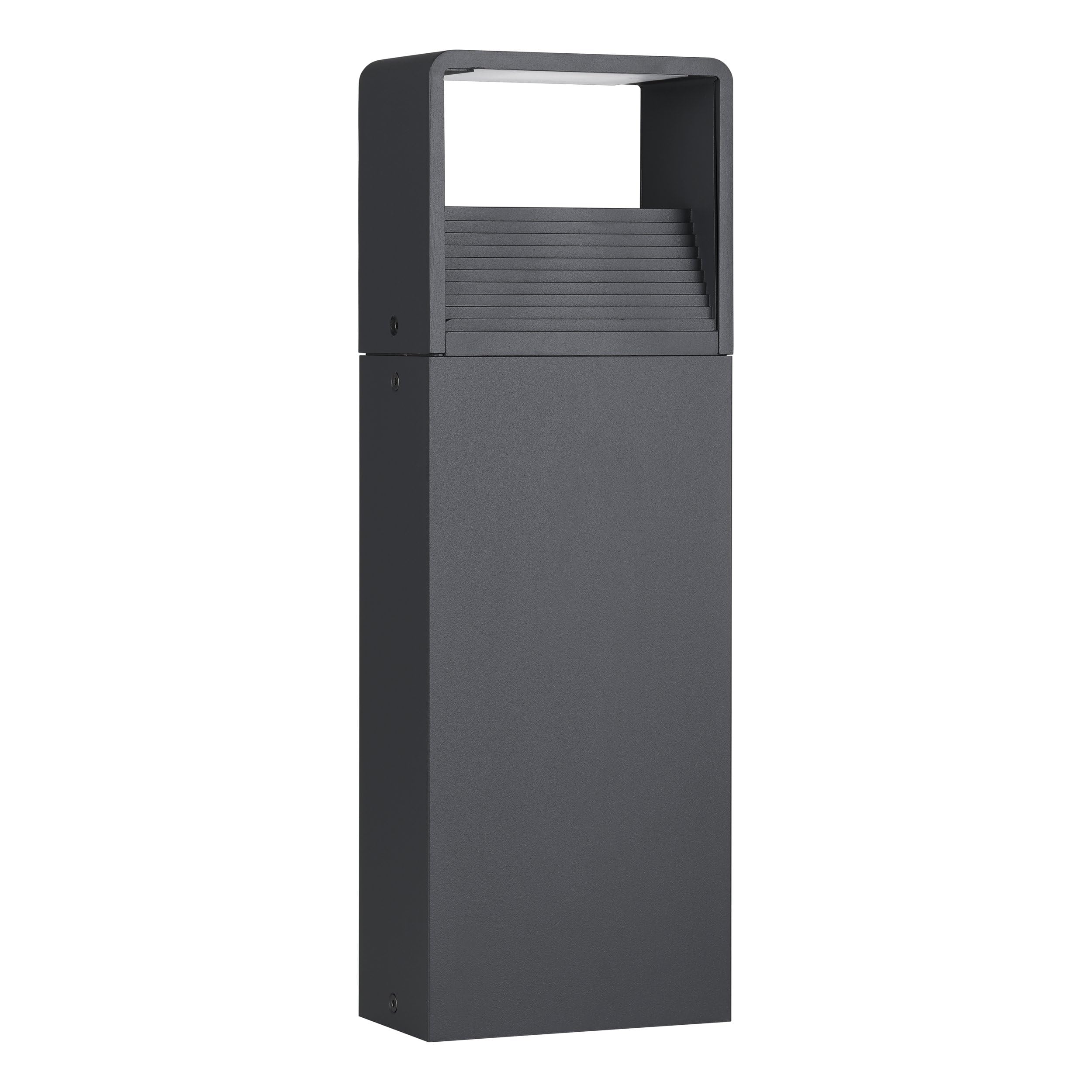Eglo LED Lampada da esterno Doninni 1, lampada da palo singola, lampada | da palo in alluminio e plastica, colore antracite e bianco, IP44