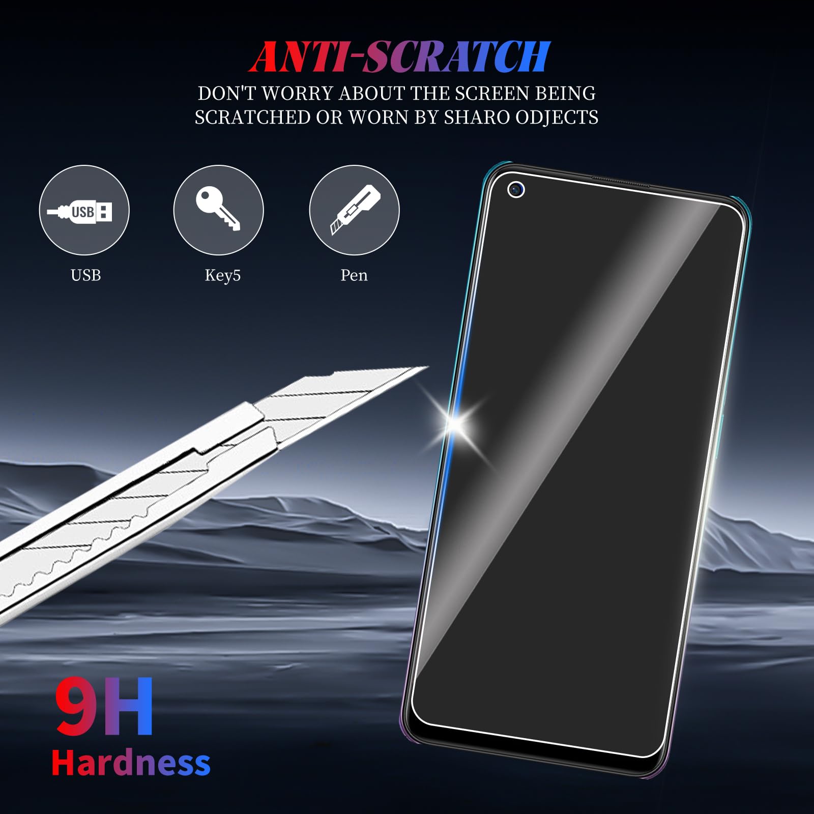 Pellicola Vetro Temperato 9H Per OPPO A94 5G - Pack Da 3 Protezioni Schermo Trasparenti Anti Graffio