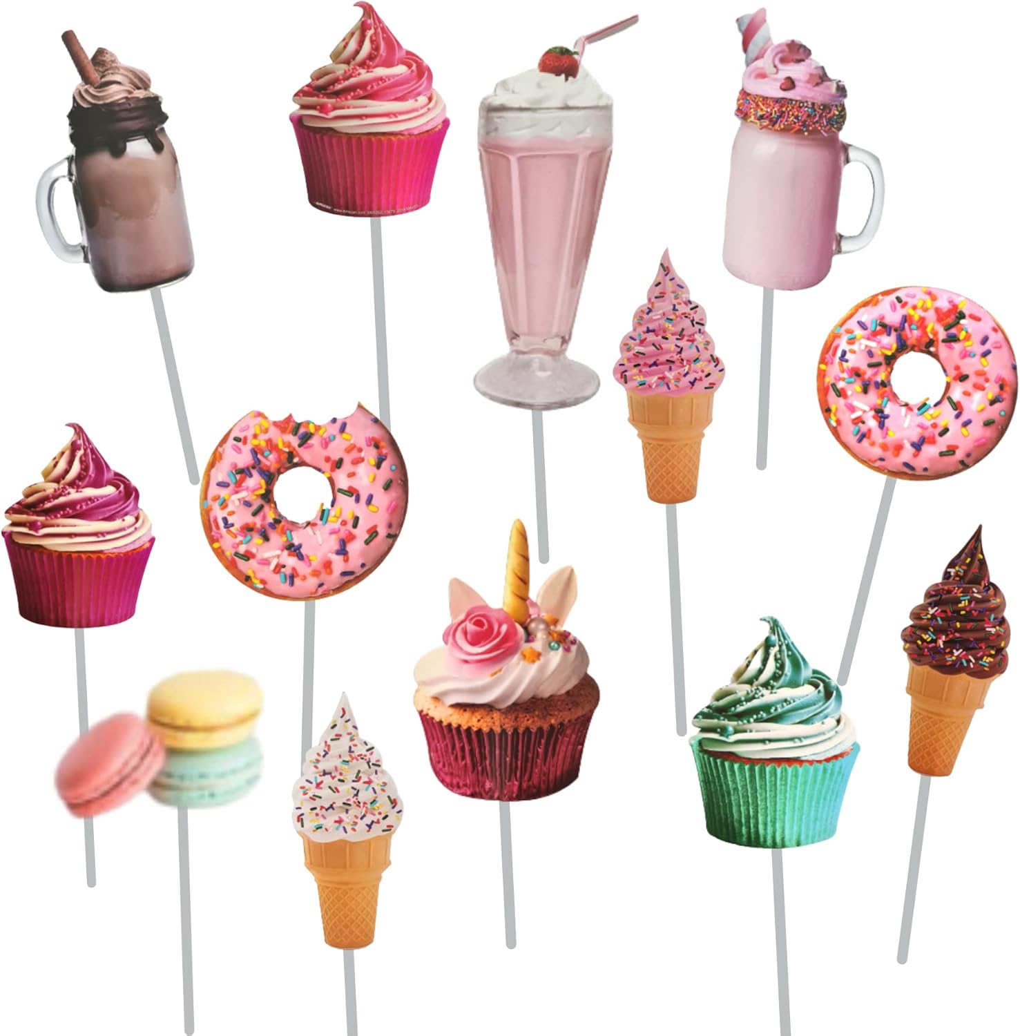 Desserts, Assorted Party Photo Props, 13 Ct. : Home & Kitchen