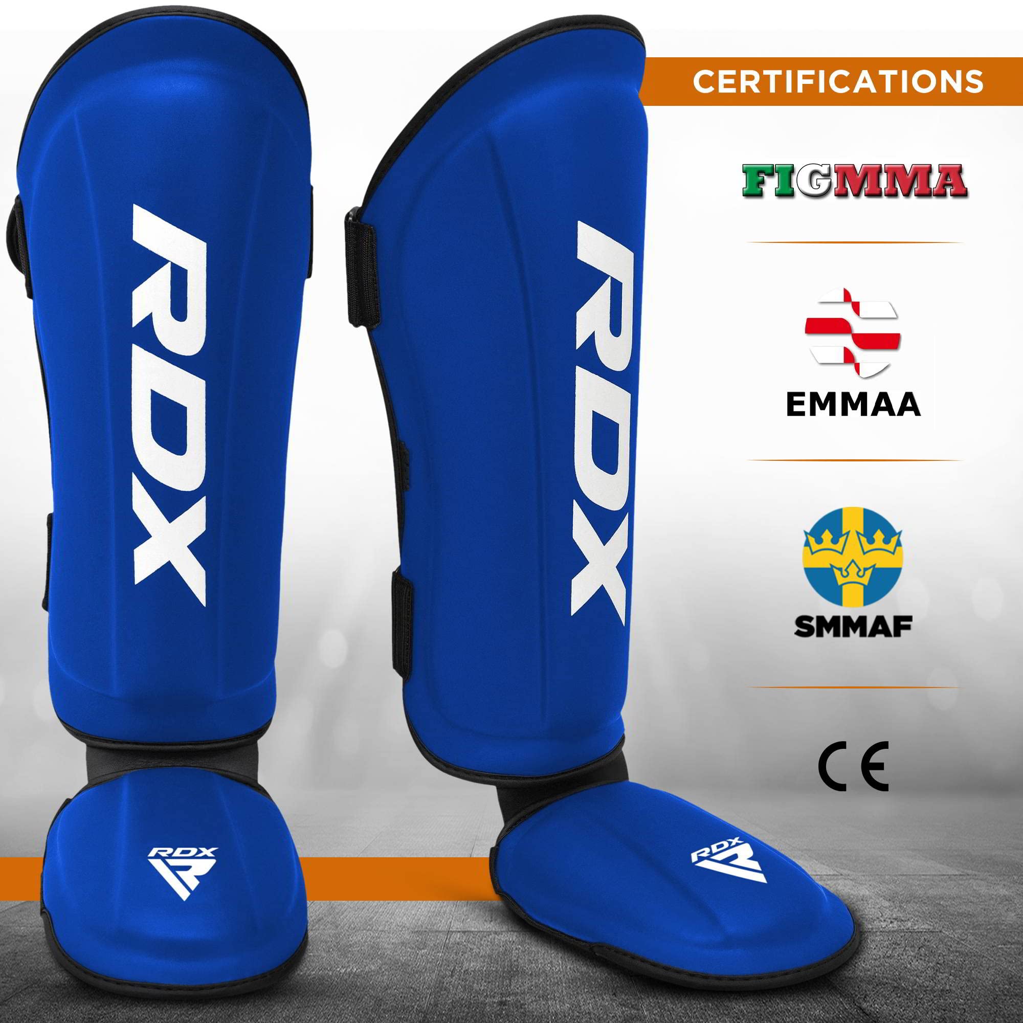 RDX Shin Guards Kickboxing Muay Thai, SATRA SMMAF Approved, Premium Maya Hide Leather, Leg Instep Protection Pads - Image 4
