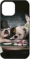 Vista 26 de Funda divertida para iPhone 12/12 Pro Dog Dogs Play Cards