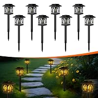 8 Pezzi Luci Solari per Esterni Giardino, Lampada Solare Esterno