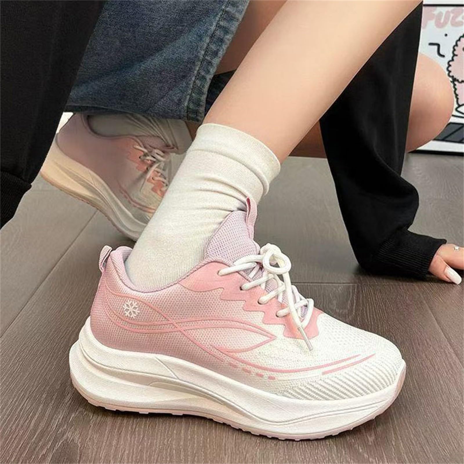 Scarpe Donna Sneakers da Ginnastica Casual per Camminata Tempo Libero Antiscivolo Scarpe Donna Comode E Morbide Elegante e Confortevole