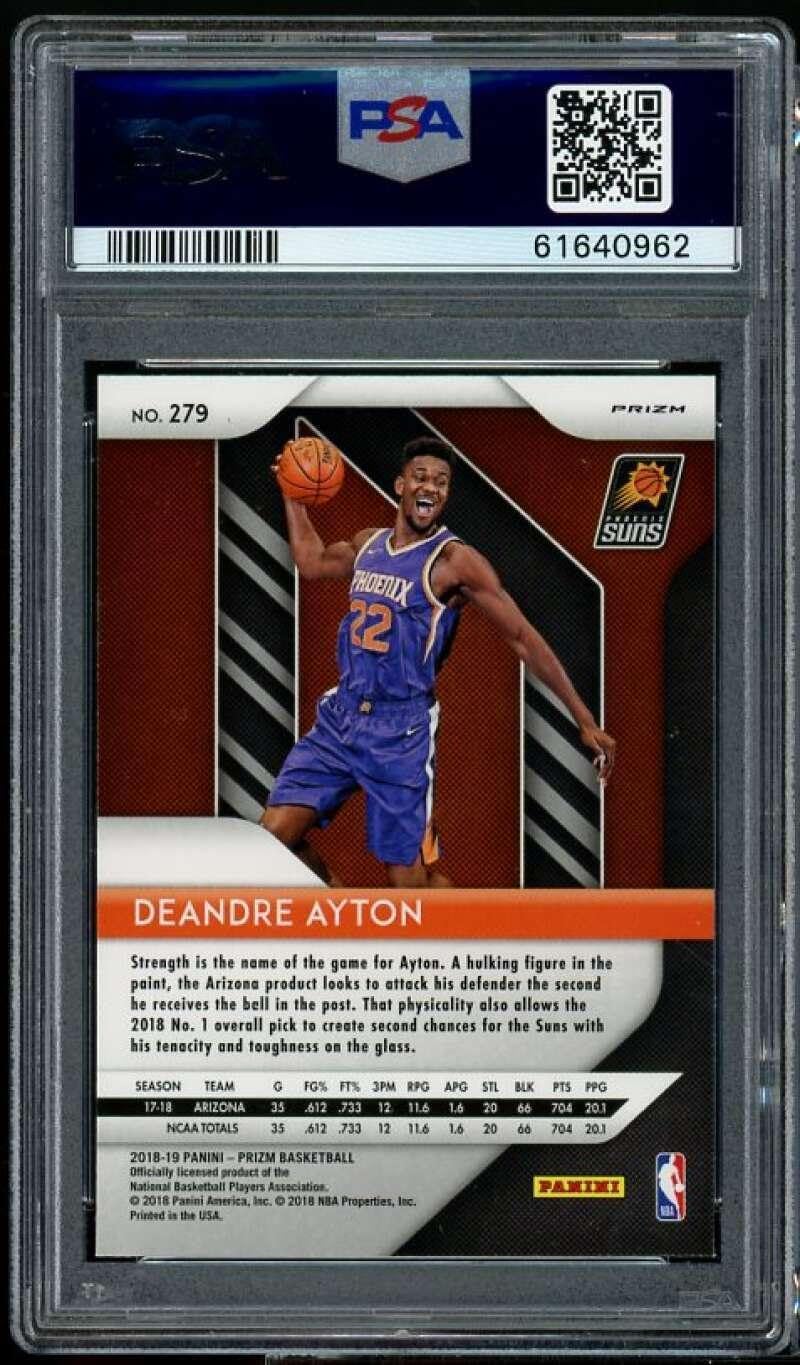 Deandre Ayton Rookie Card 2018-19 Panini Prizm Red/White/ #279 PSA 9 - Basketball Slabbed Rookie Cards