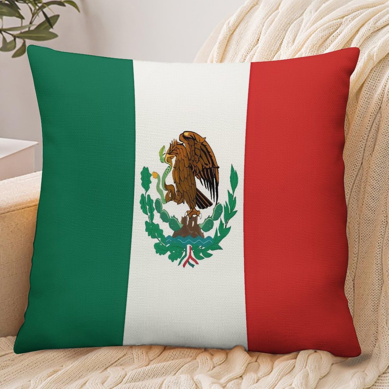 Fekiloot Style Flag Of Mexico Pillowcase Pillow Sham Pillow Case