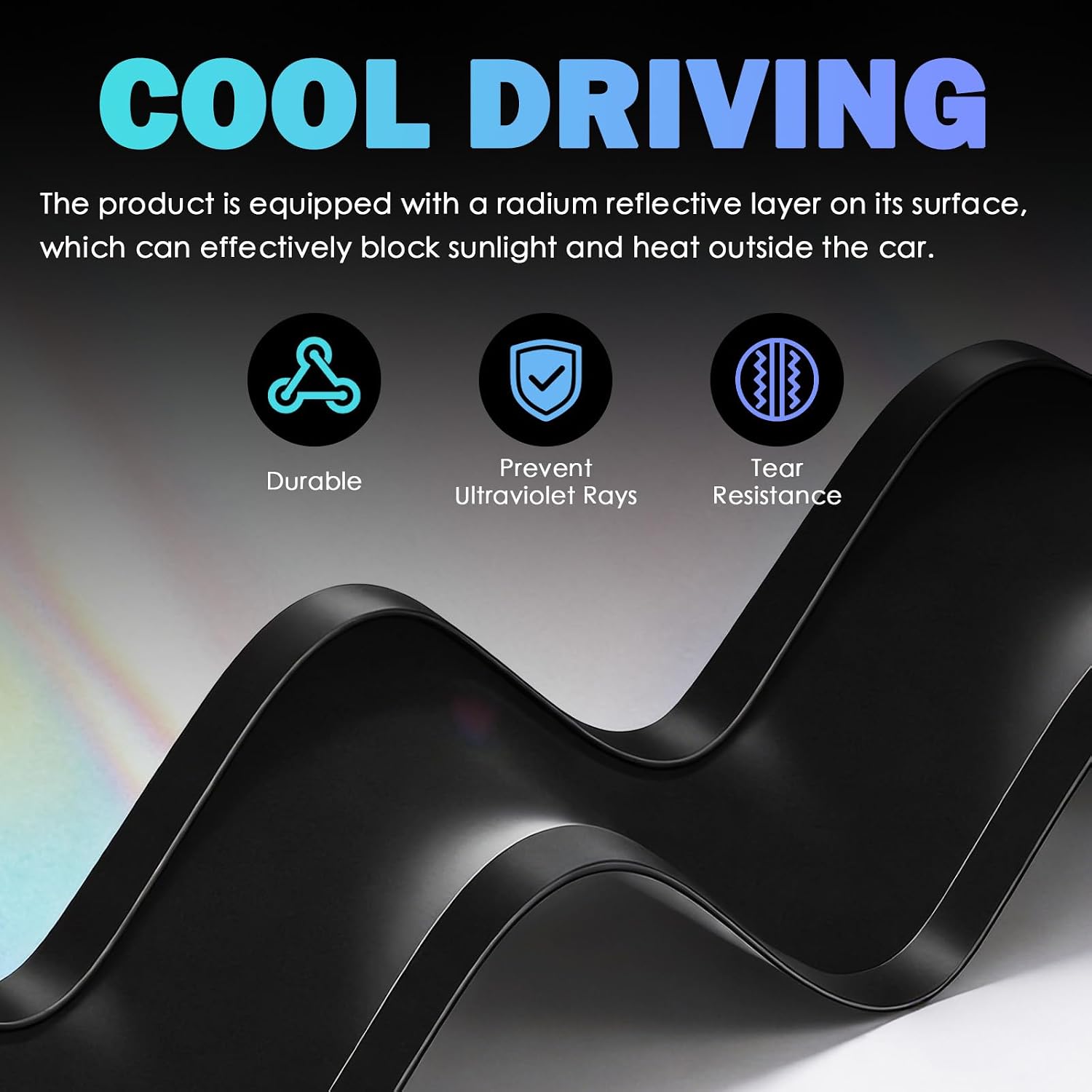2PCS New Static Cling Car Shades for Side Windows,Foldable Cars Side Window Sun Shade Help Lower Interior Temperature,Radium Reflective Car Window Shades for Cars SUVs (Front)