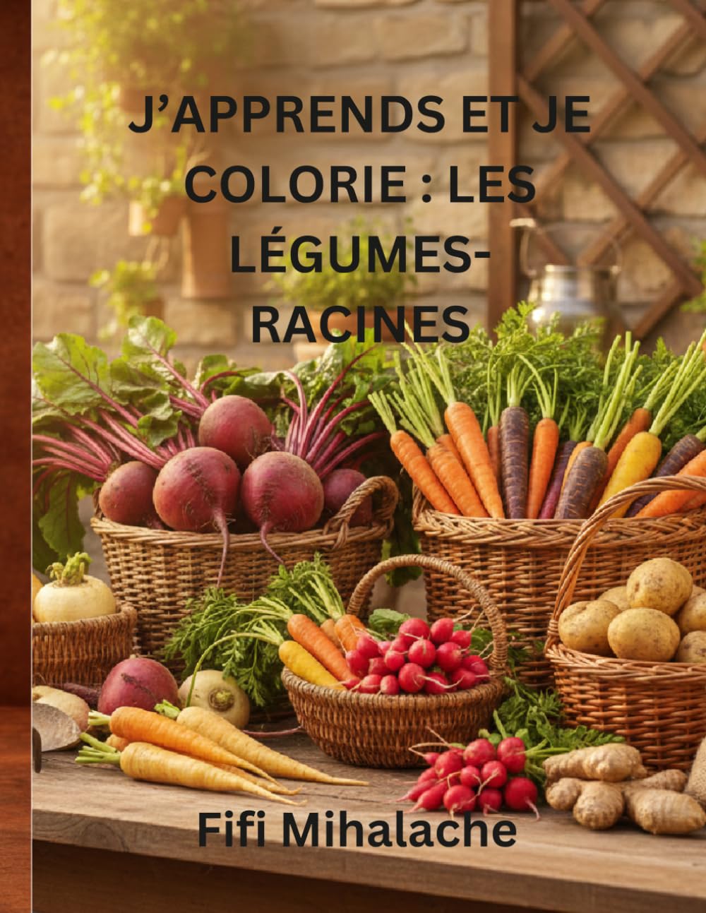 J’APPRENDS ET JE COLORIE : LES LÉGUMESRACINES: pour les enfants âgés de 4 à 10 ans