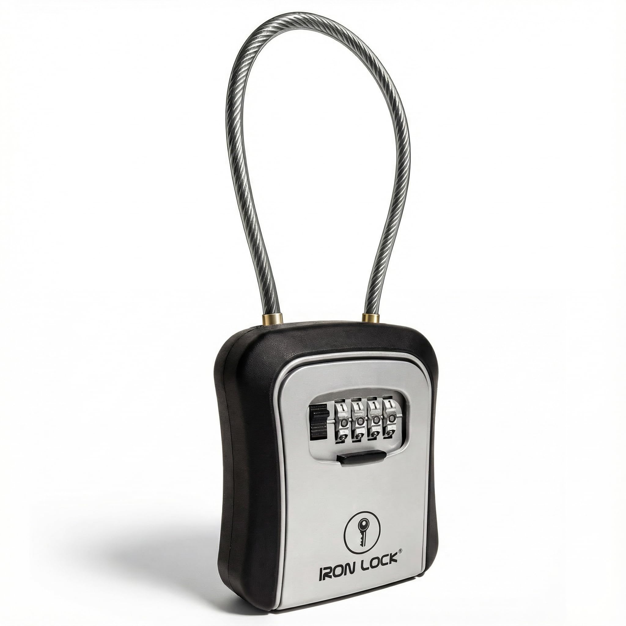Snapklik.com : Iron Lock Key Lock Box Portable