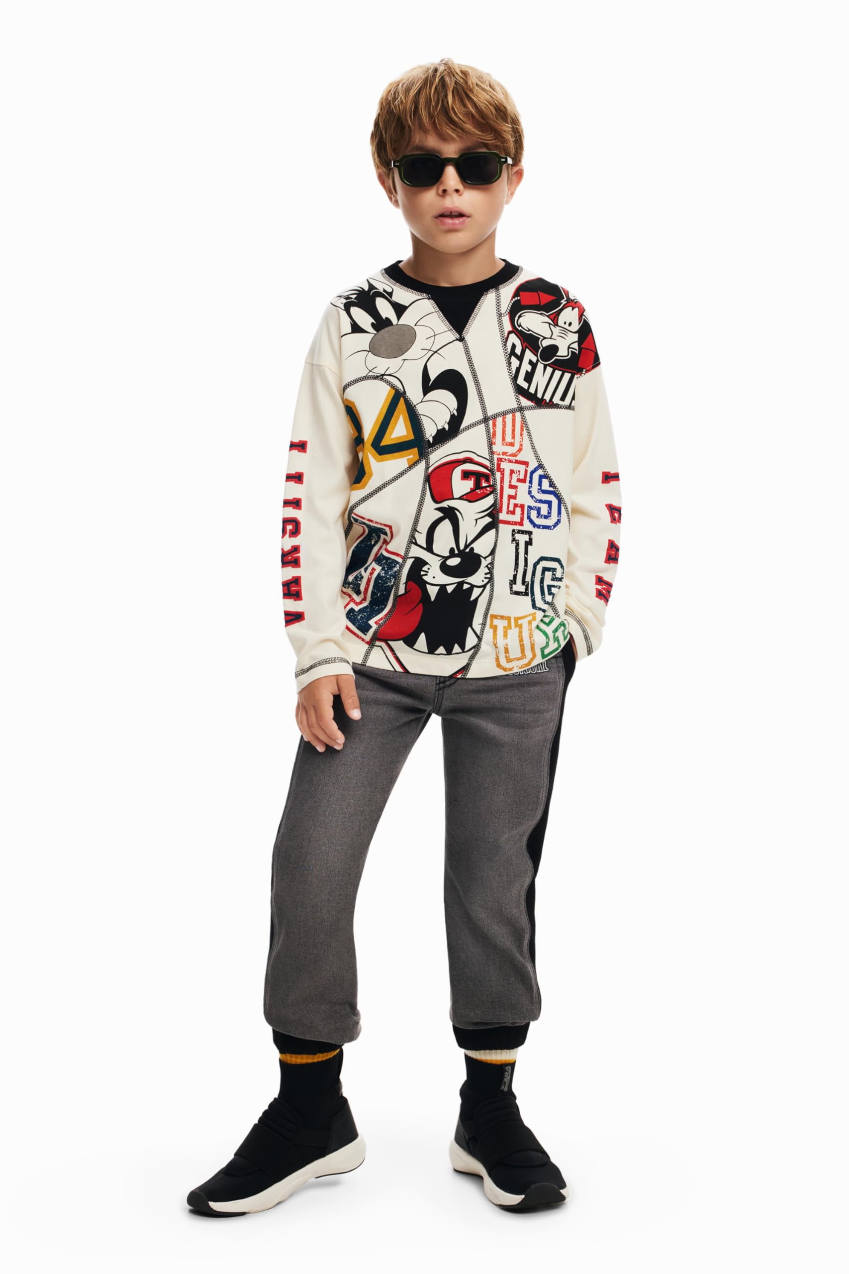 Desigual Boy Knit T-Shirt Long Sleeve Camisa Niños
