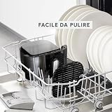 Moulinex Friteuse sans huile, Capacité 8,3 L, Jusqu'à 8 personnes, 7 programmes automatiques, Ecran tactile digital, Économie d'énergie, Air Fryer, Application dédiée, Easy Fry Dual EZ901820 - 6