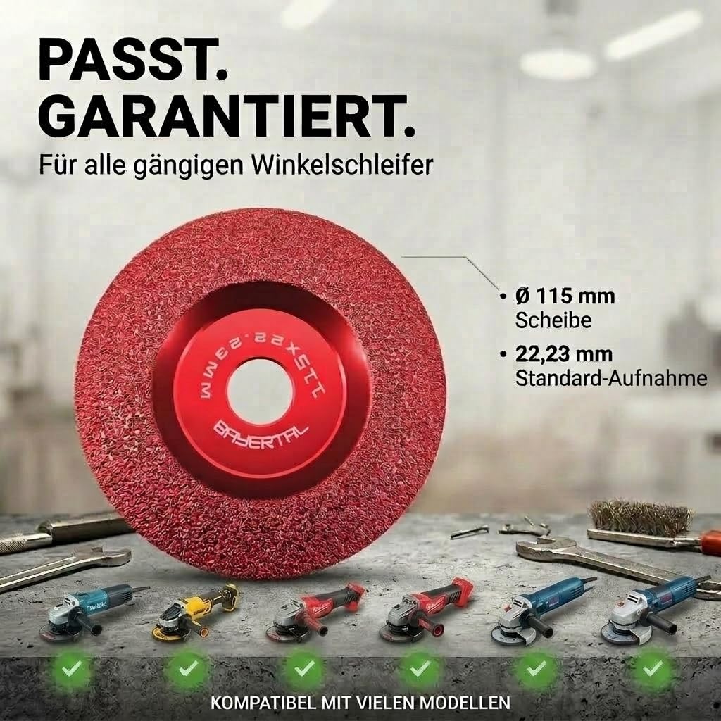 Disco diamantato convesso 115 mm x 22,23 – Per granito, marmo, pietra, piastrelle – Disco diamantato – Rivestito con diamanti industriali – Tazza diamantata Ø 115 mm