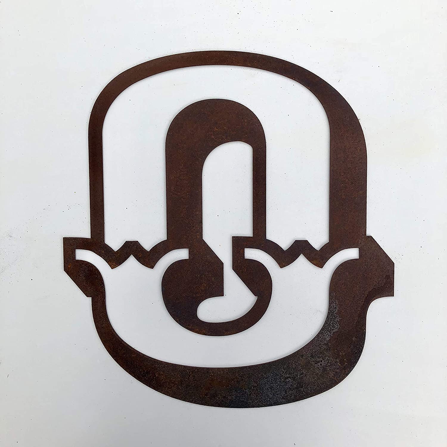 12" Rusty Metal Letters A-Z 0-9 Carnival Font, Personalised Decorations Home Garden Signs Gifts Rustic Presents Home Bar Decor Signage Accessories Wall Fence Inside or Outside (O)