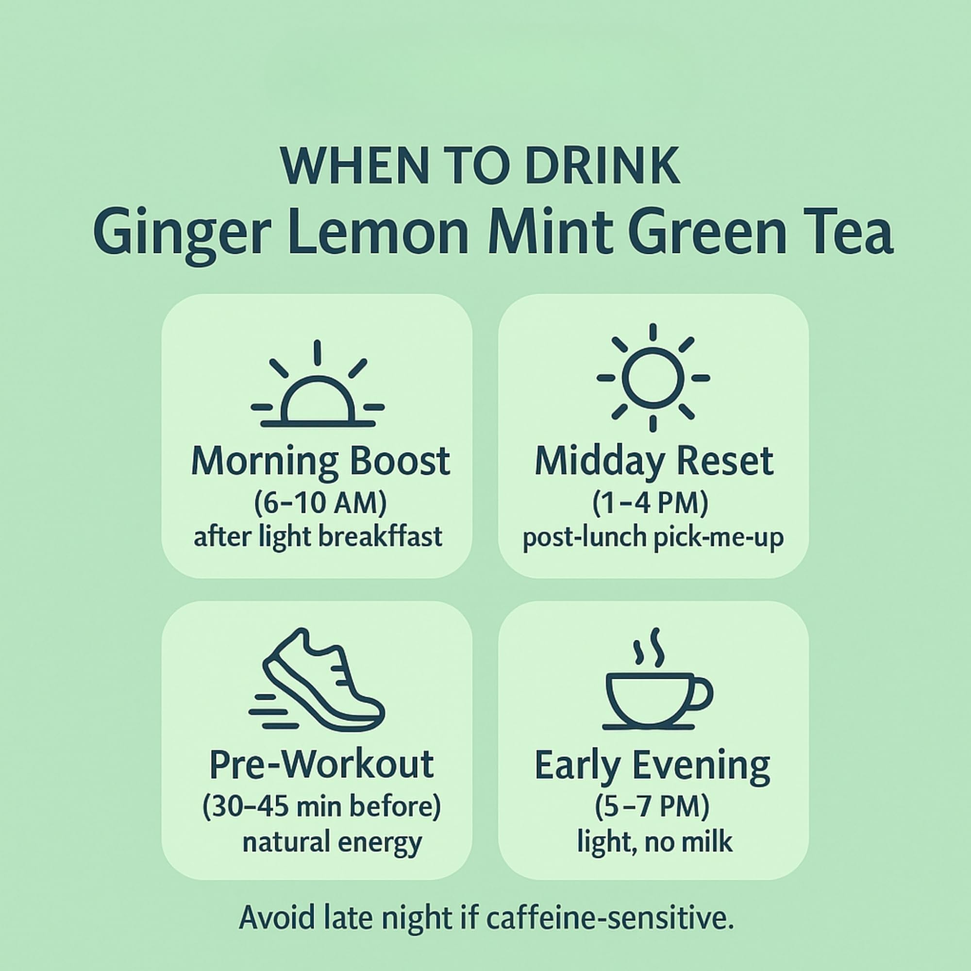 Brewora Ginger Mint Lemon Green Tea – Zesty Green Tea Blend with Natural Ginger, Mint & Lemon Flavors | Energizing & Refreshing | (100 gm) 3
