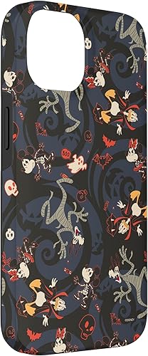 Miniatura 6 de iPhone 14 Pro Max Disney Mickey Mouse Minnie Donald y Goofy Spooky Funda de Halloween