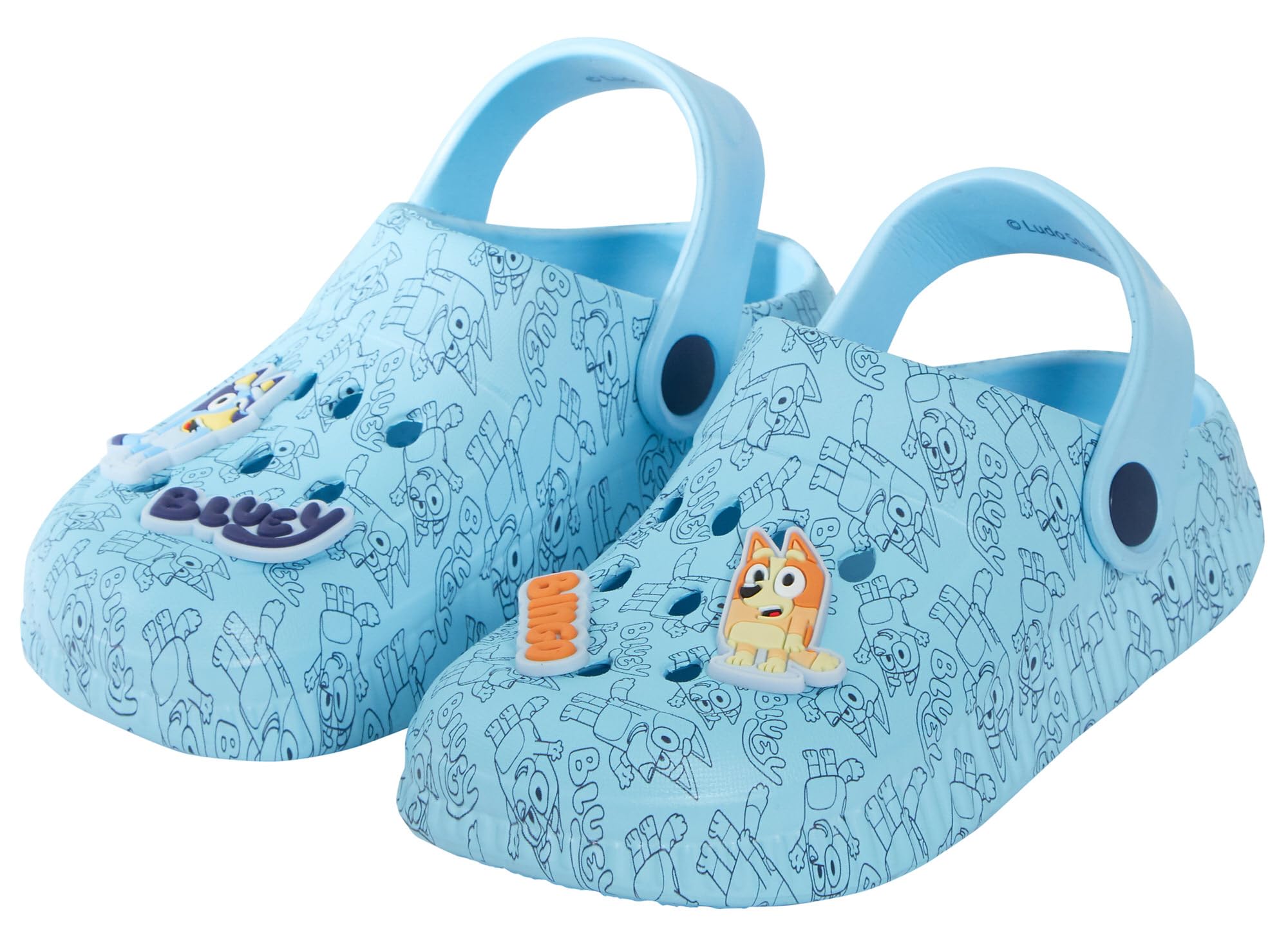 BlueY Zoccoli Bambini con Charm per Ragazzi e Ragazze Sandali Sliders con Cinturino alla Caviglia Scarpe da Spiaggia per Le Vacanze