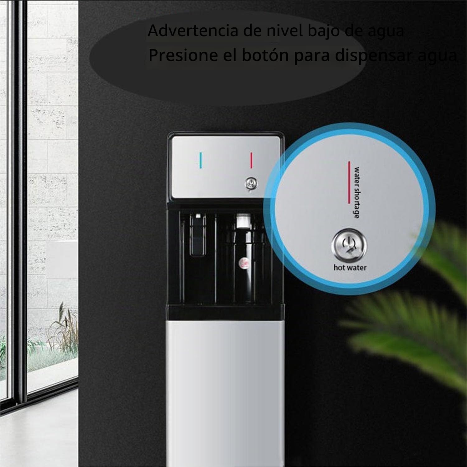 Dispensador De Agua Fría,Unidad Independiente Conectada A La Red De Suministro,Dispensador De Agua De Suelo con Carga,para Uso Doméstico,Oficina,Comercial Y Empresarial,Versión En Inglés