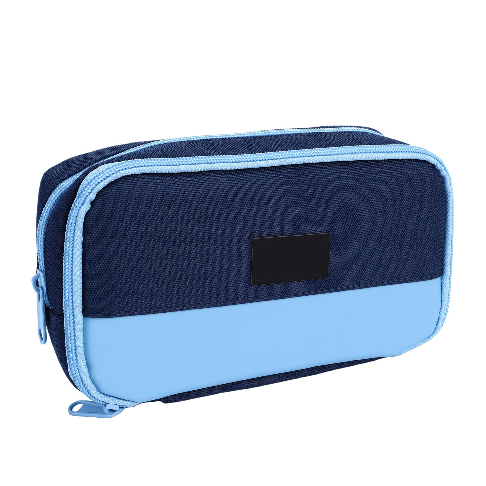 Wakects Astuccio Magnetico per Penne, in Tessuto Oxford, con Doppia Cerniera, Grande capacità, 22 X 7 X 12,5 Cm, Organizer per Studenti dell'ufficio Scolastico (BLUE)