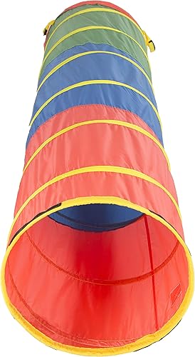 Vista 22 de Pacific Play Tents 41410 - Túnel de gateo Galaxy de 6 pies para niños con estrellas que brillan en la oscuridad Rojo, amarillo