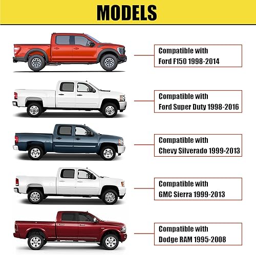 Miniatura 5 de Anclajes de amarre retráctiles para pared lateral de caja de camioneta compatibles con F150 1998-2014, Ford Super Duty 1998-2016, Chevrolet