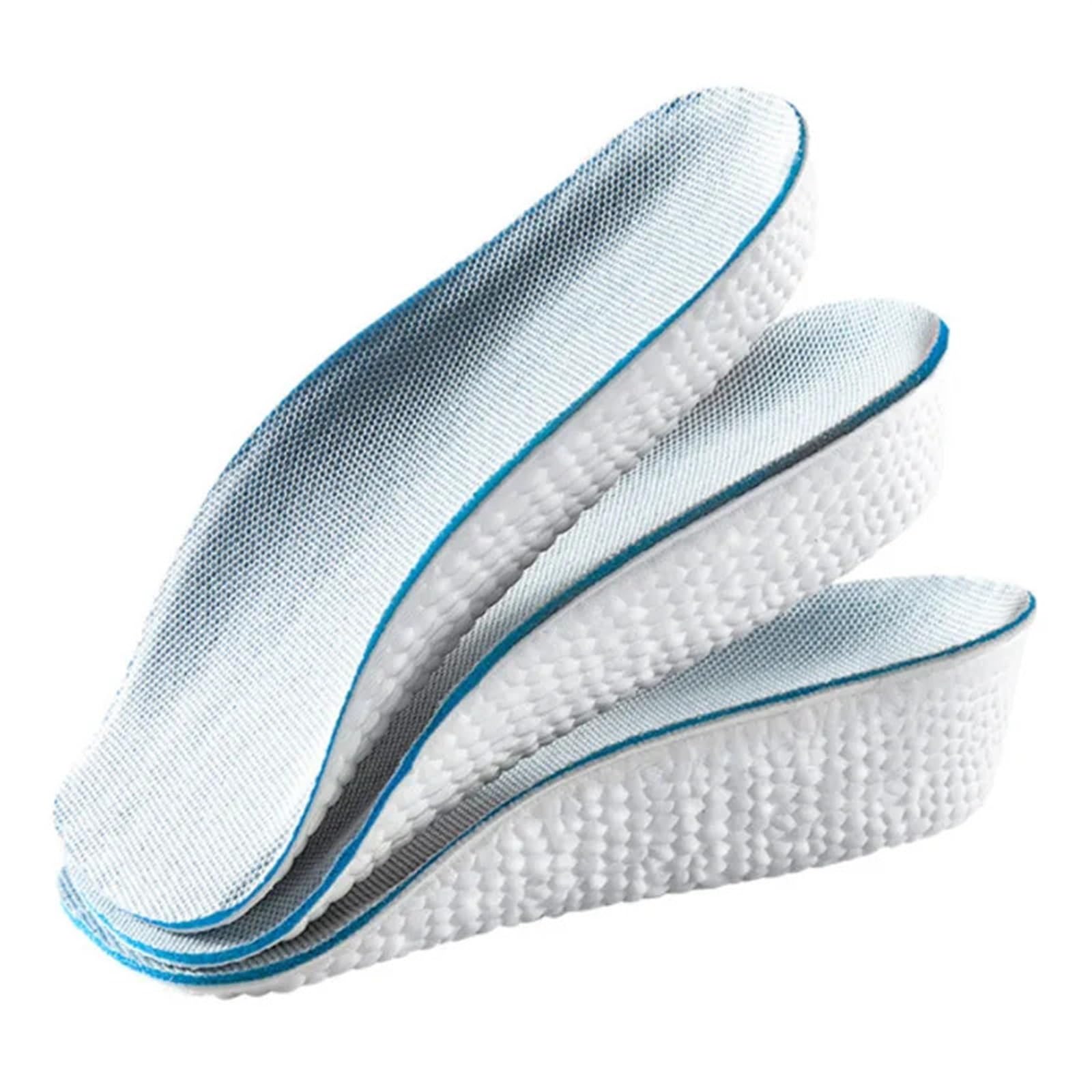 Solette per aumentare l'altezza 3 Paia 1,5-3,5 Cm Più Alto Supporto For Arco Plantare Aumento Di Altezza Solette Peso Leggero Morbido Sollevamento Elastico(3.5CM)