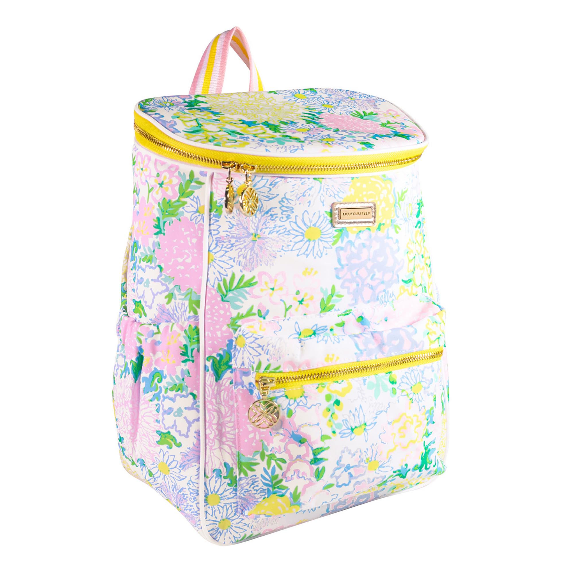 Insulated Backpack Cooler Large Capacity, Green Portable Soft Cooler Bag for Picnics, Beach, Pool, Hiking (Lilly Garden Home)