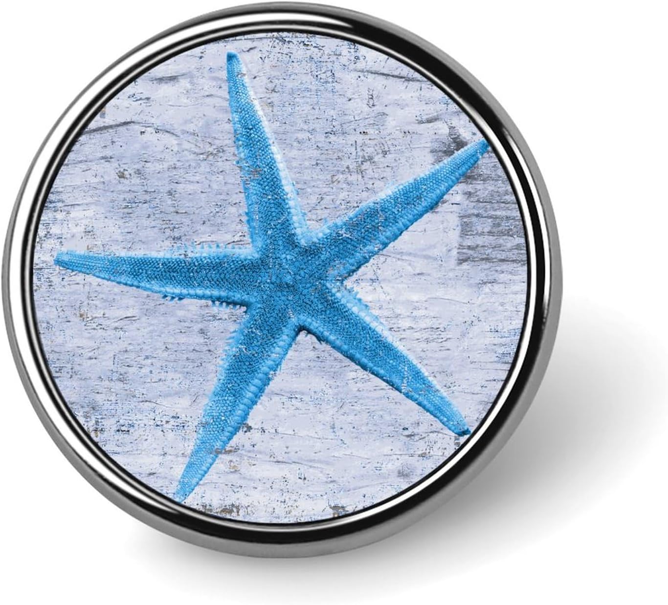 Starfish Pins Sets Blue Wood Grain Summer Beach Enamel Pins Pins For Backpacks Ocean Beach Buttons For Jeans Vintage Nautical Ocean Theme Backpacks Badges Hats Bags For Women, style-1