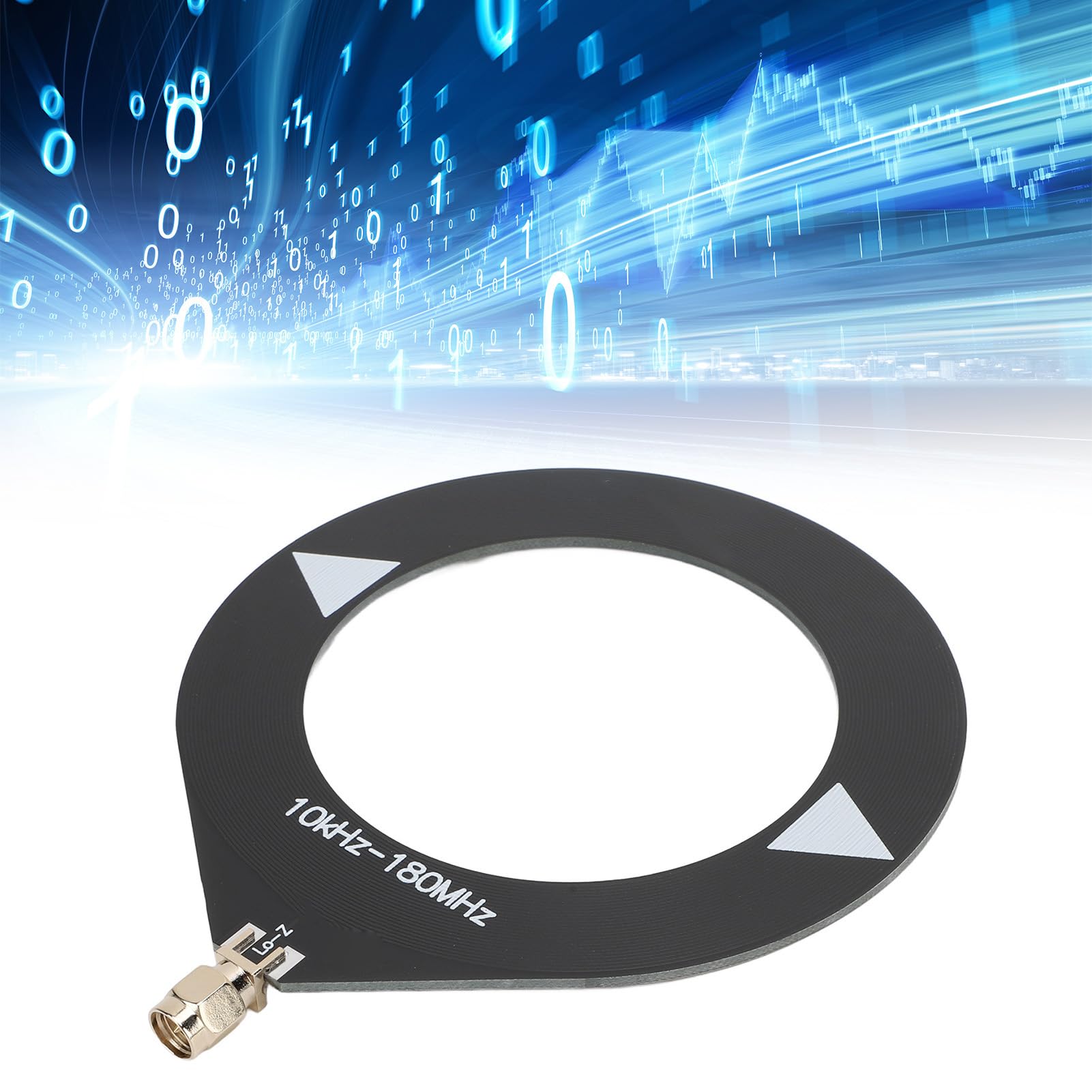 Antenne Donut Portable 10 KHz-180 MHz - Pour Radio Amateur Et Camping - Connecteur SMA Mâle - 8