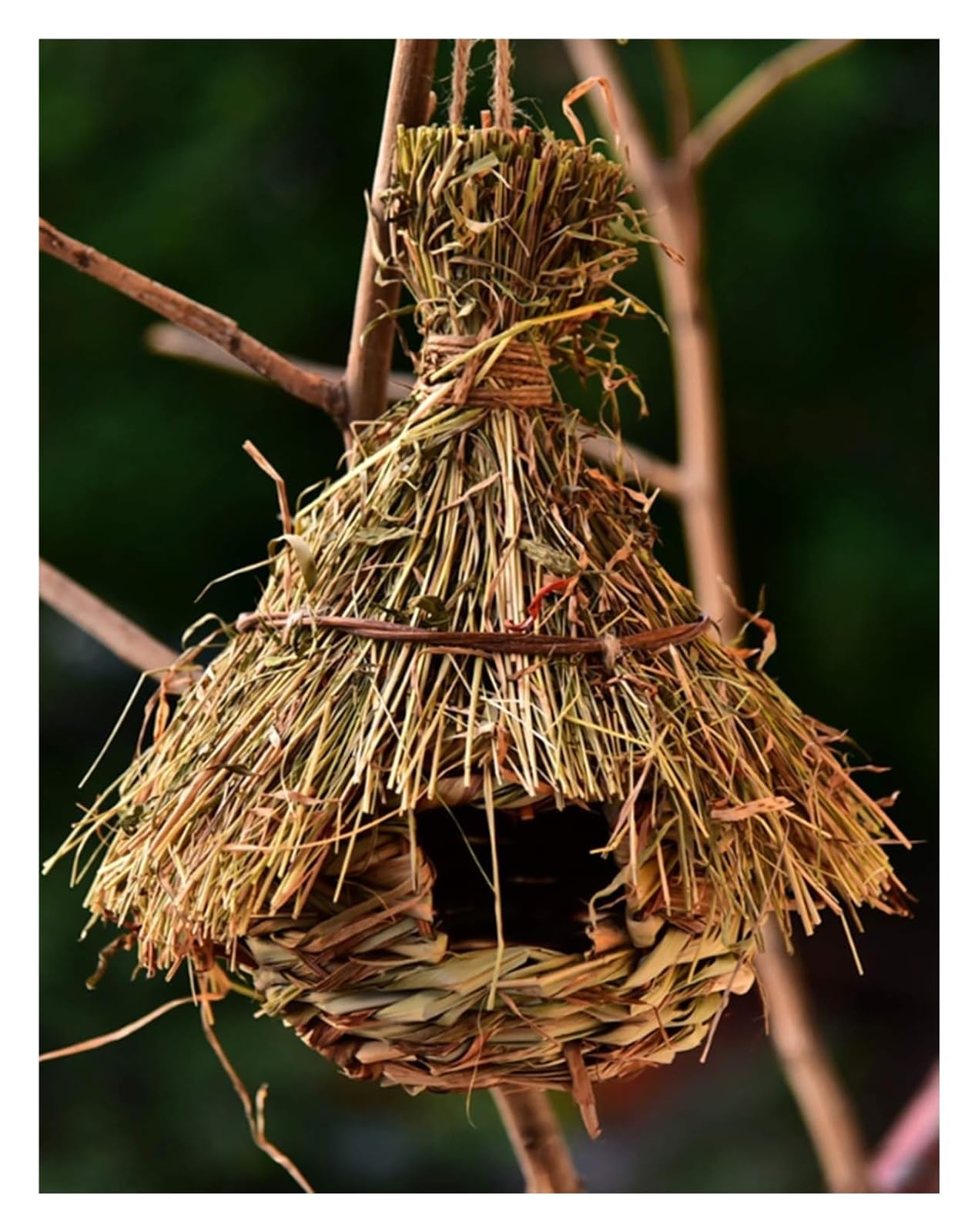 Vogelnest Outdoor Handgeflochtenes Vogelhaus zum Aufhängen im Garten oder Balkon