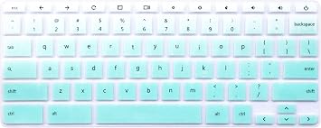 Keyboard Skin Compatible HP Chromebook x360 11-ae Laptop & HP Chromebook 11 G2 G3 G4 G5 & G6 EE & HP 14 Touch-Screen Chromebooks (NOT Compatible Chromebook 11 G5 EE) Gradient Mint