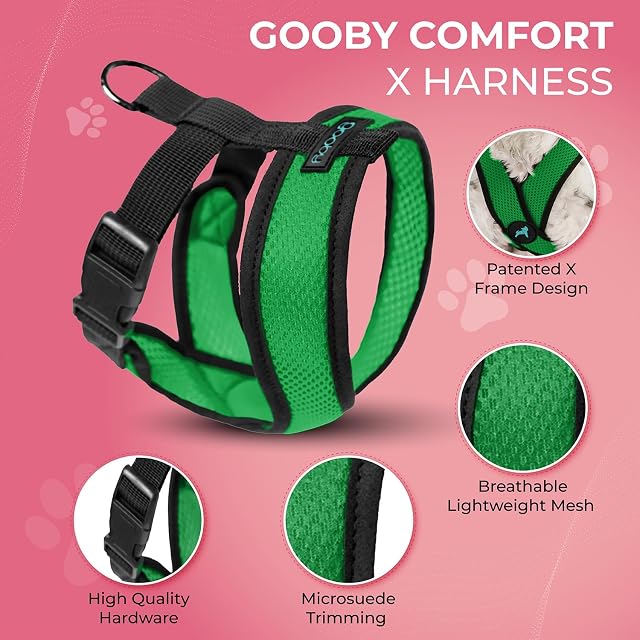 Foto 2 de 6 de Gooby Comfort X Head In - Arnés para Perro pequeño, sin tirones, con Marco en X Patentado antiahogo…