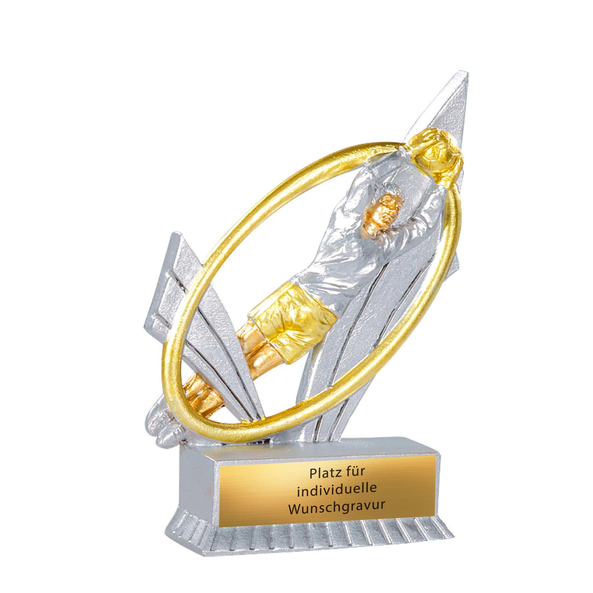 Trophée de gardien de but XS 12 cm · Trophée de football personnalisable avec gravure · Récompense de gardien pour des performances exceptionnelles