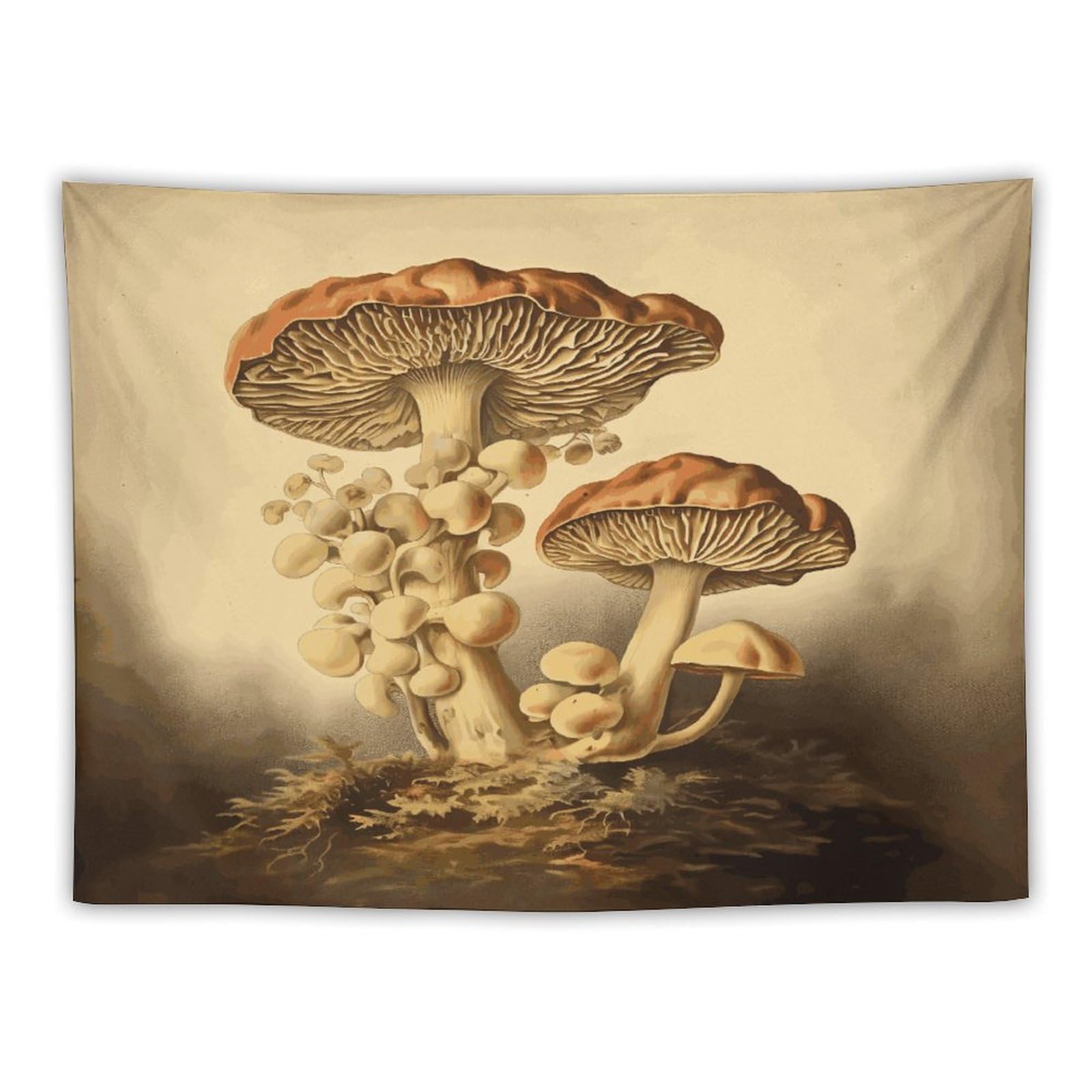 LDGSUPH Vintage Mushrooms Tapestry Wall Hanging Decor Anti-fading Aesthetic Wall Tapestries Fashion Wall Blanket Decor Modern Wall Art Tapestry for Bedroom Home Decor 30"x40"