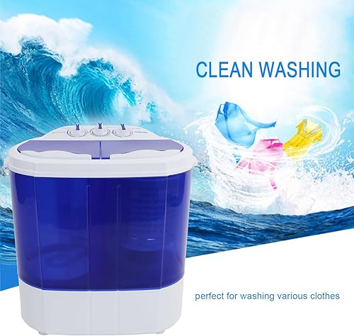 Miniatura 5 de Lavadora portátil de 10.4 libras, con función de drenaje por gravedad, adecuada para su uso en hogares, campistas, campamentos, dormitorios y