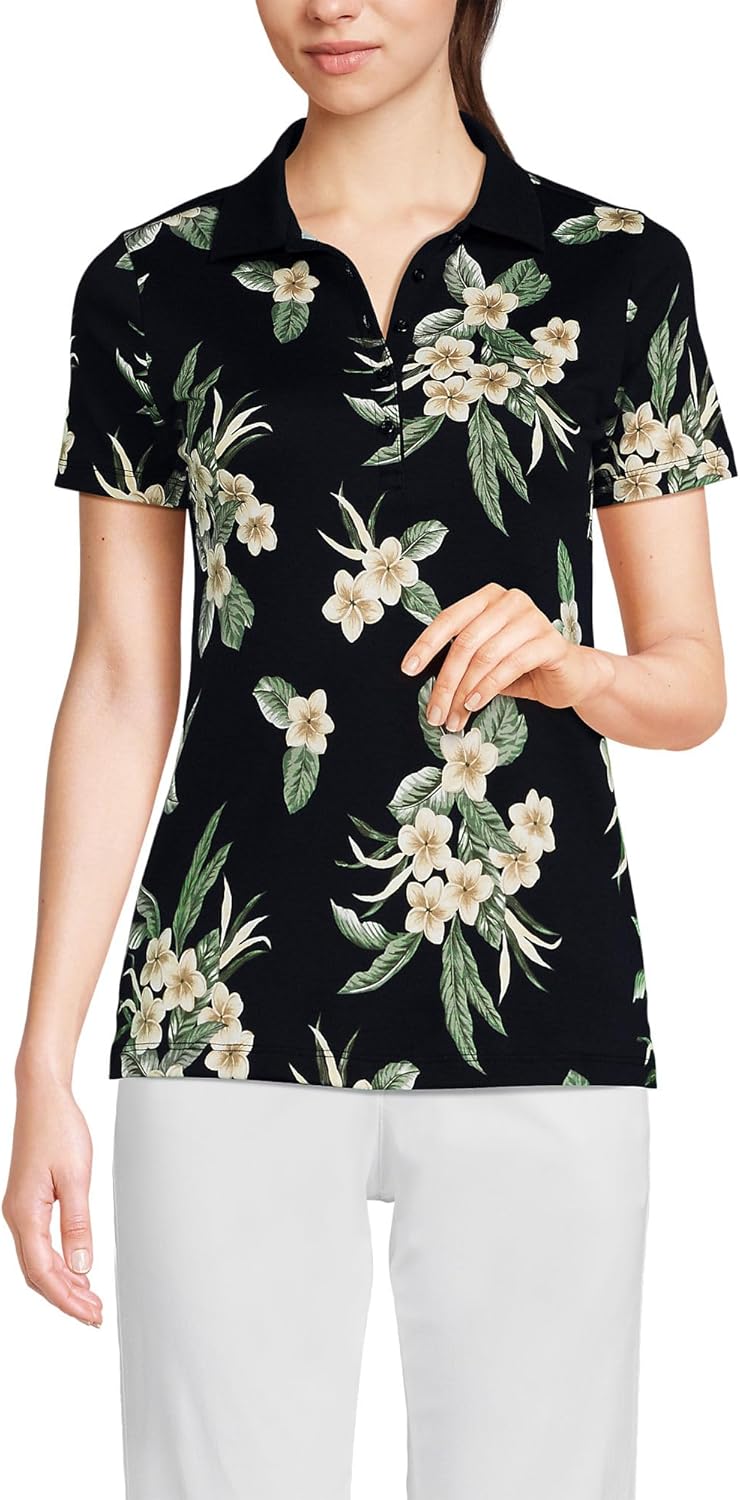 Lands' End Women's American-Grown Supima Cotton Polo Shirt