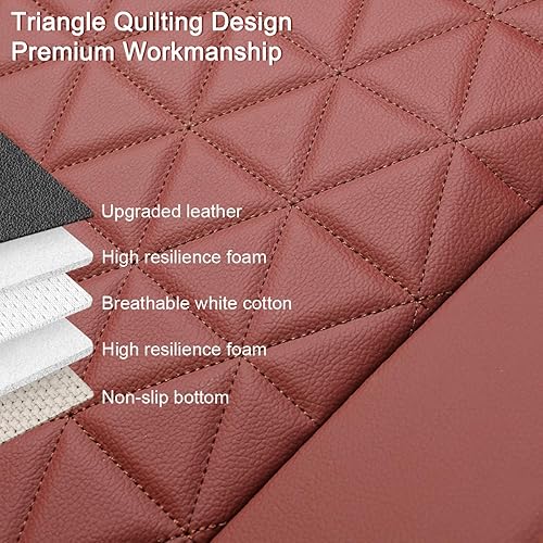 Miniatura 9 de Black Panther - Funda de piel de poliuretano de lujo para asiento trasero de coche, longitud ajustable (49-55''), compatible con el 90% de