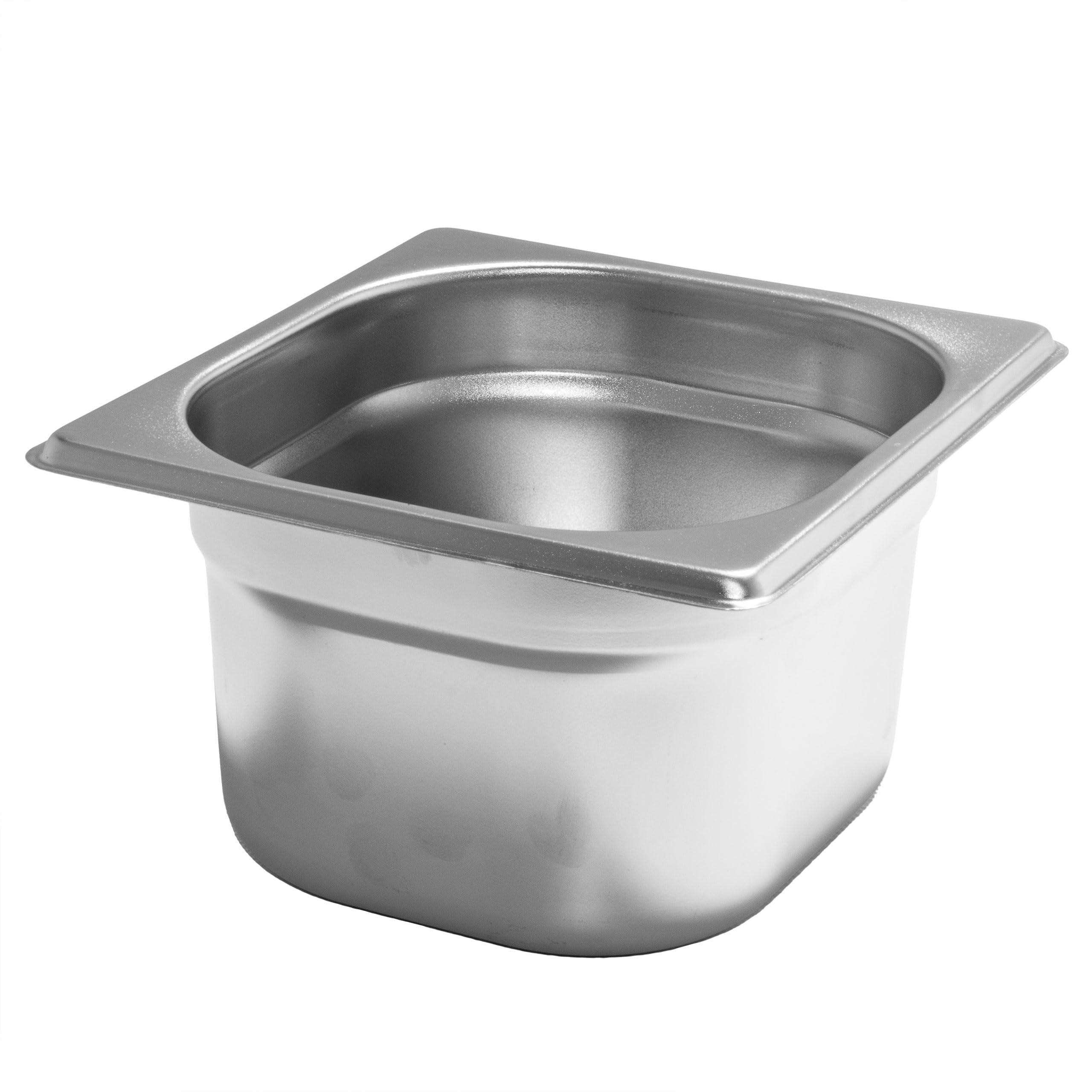 6x GN 1/1 Gastronormbehälter Edelstahl – 2,5 Liter, 20 Mm Tief, Gelocht, Stapelbar Für Großküchen