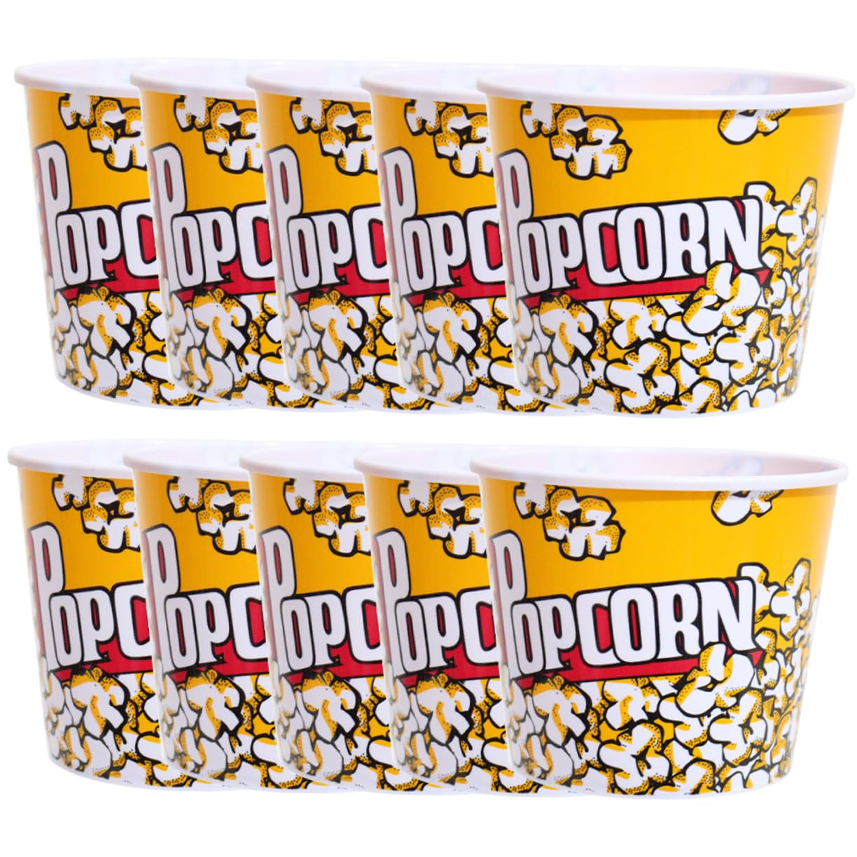Cabilock10pcs Popcorn Bucket Popcorn Holders Popcorn Bowl for Popcorn Bag Popcorn Tub Party Popcorn Container Popcorn Cup Snack Bag Movie-night Popcorn Bowl French Fries Boxes